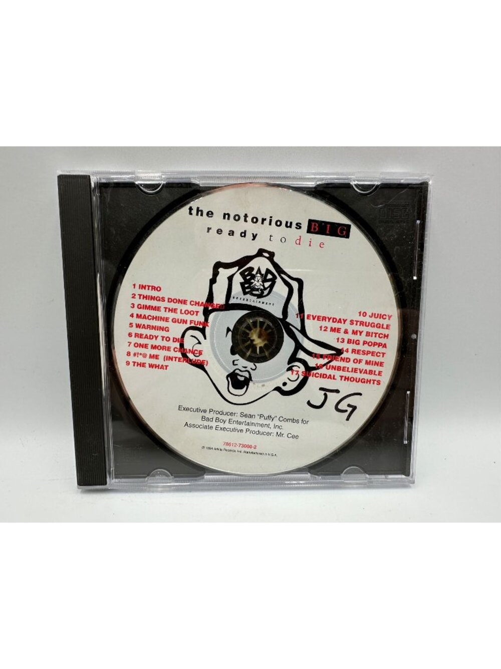 The Notorious B.I.G. Ready To Die Album CD 1994 Hip-Hop Bad Boy Records